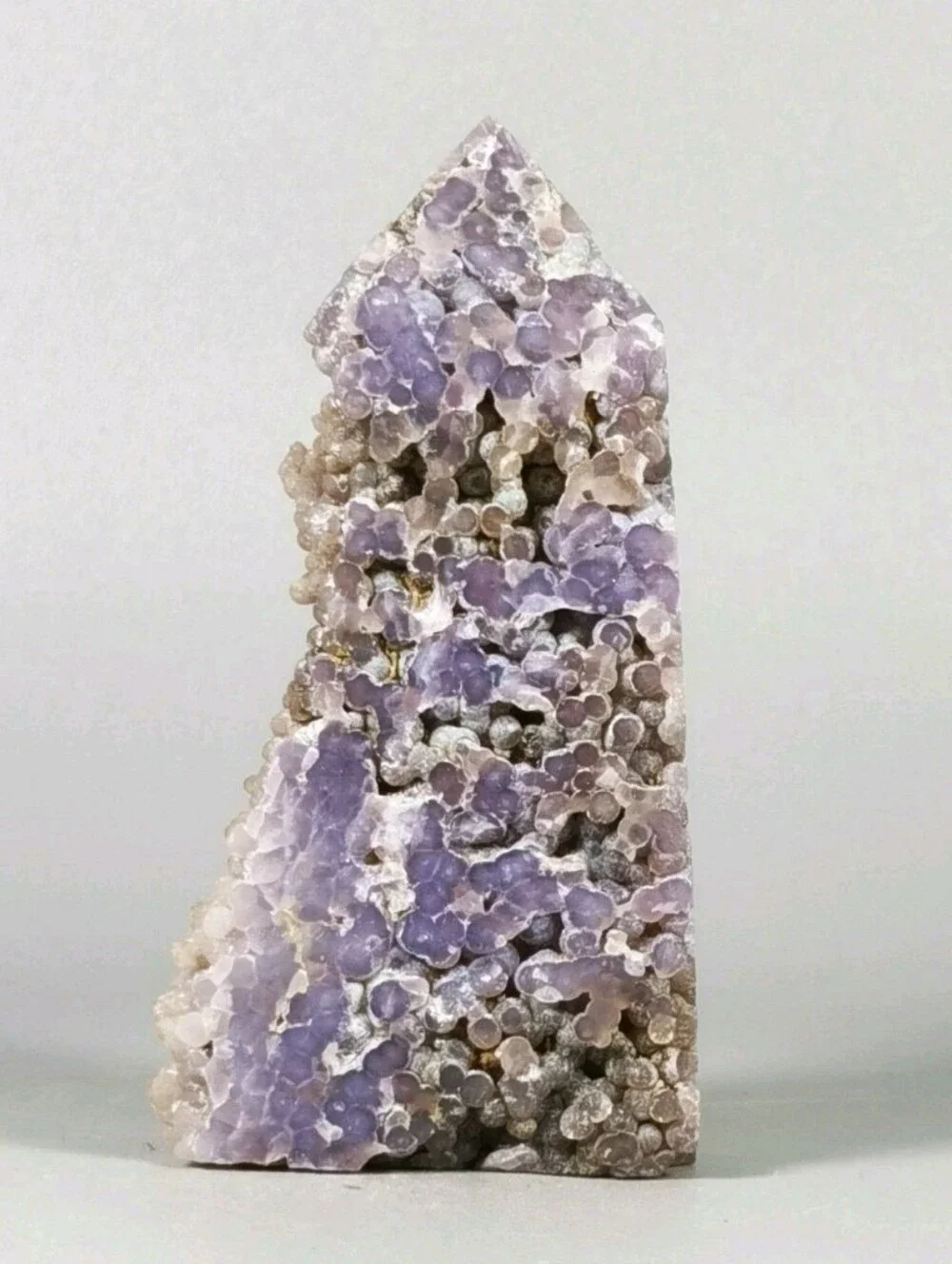 AAA Grade Botryoidal Grape Agate Chalcedony Tower Well Defined Purple Specimen